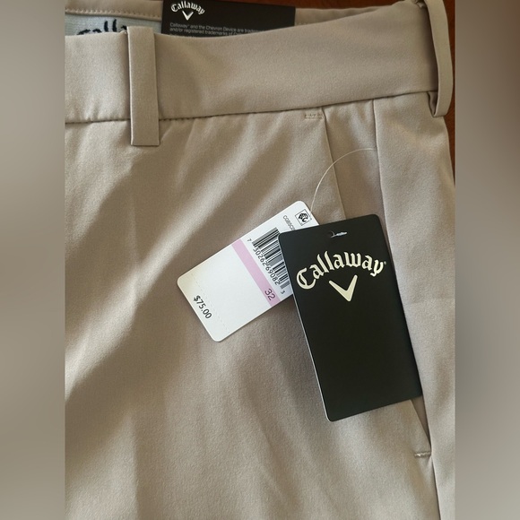 Callaway Men’s Opti-Dri Flat Front Stretch Golf Short 32 waist 9in length NWT - Picture 5 of 11
